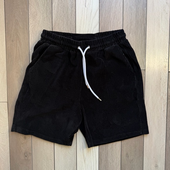 YoungLA Other - YoungLA Black Corduroy Drawstring Shorts Men's
